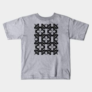 Kal4 - Black & White Kids T-Shirt